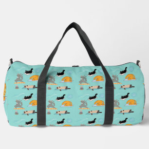 Bolso De Deporte Grande Gatos Graciosos De Yoga