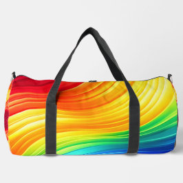 Bolso De Deporte Grande Gimnasio con gradiente de brillo de arco iris y bo