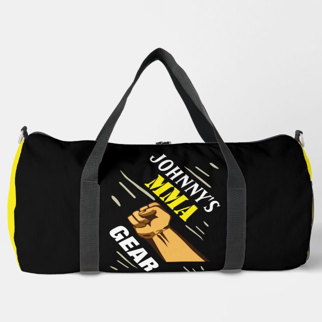 Bolso De Deporte Grande Gimnasio de artes marciales personalizadas Duffel  (Anverso)