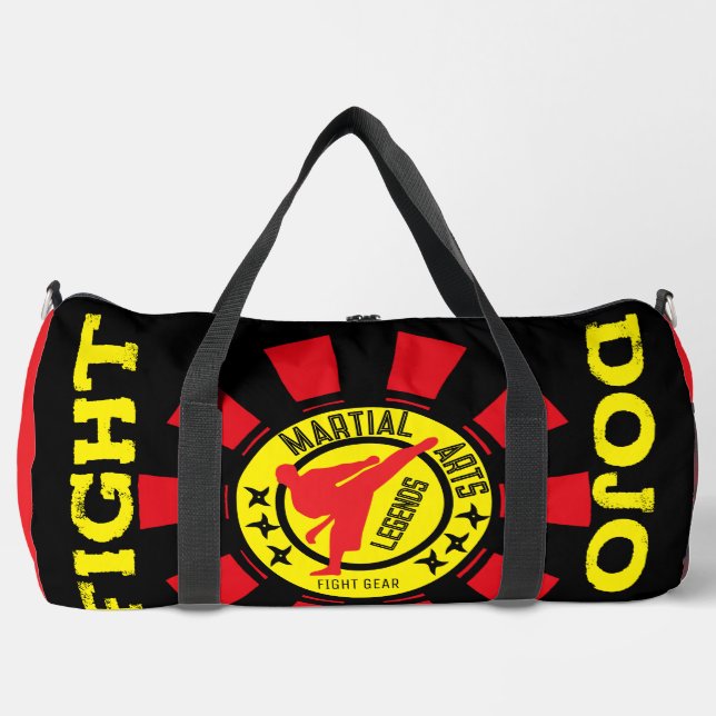 Bolso De Deporte Grande Gimnasio de artes marciales personalizadas Duffel  (Anverso)