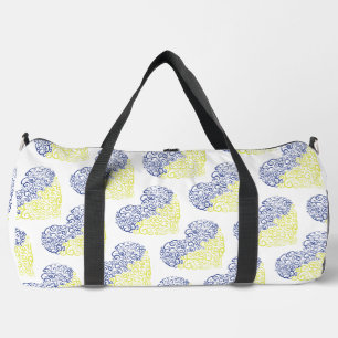 Bolso De Deporte Grande Giro espiral mehandi corazón Colores de la bandera
