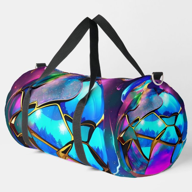 Bolso De Deporte Grande Globe irlandescente espacial (Esquina izquierda)