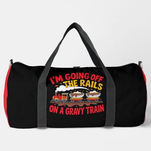 Bolso De Deporte Grande Going Off Rails Gravy Train (Anverso)