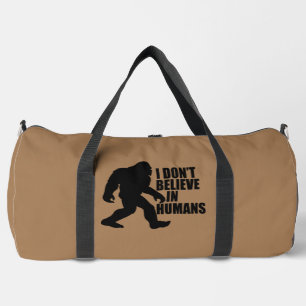 Bolso De Deporte Grande Gracioso pie-no creo en los humanos