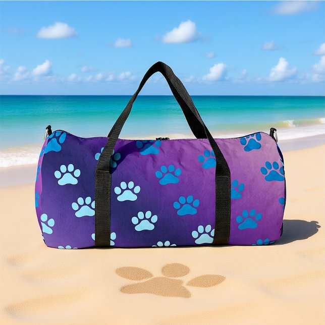 Bolso De Deporte Grande Gradient Paw Print Stylish  (Subido por el creador)