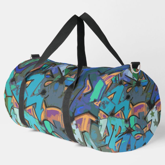 Bolso De Deporte Grande Graffiti Design Duffel Bag (Esquina izquierda)