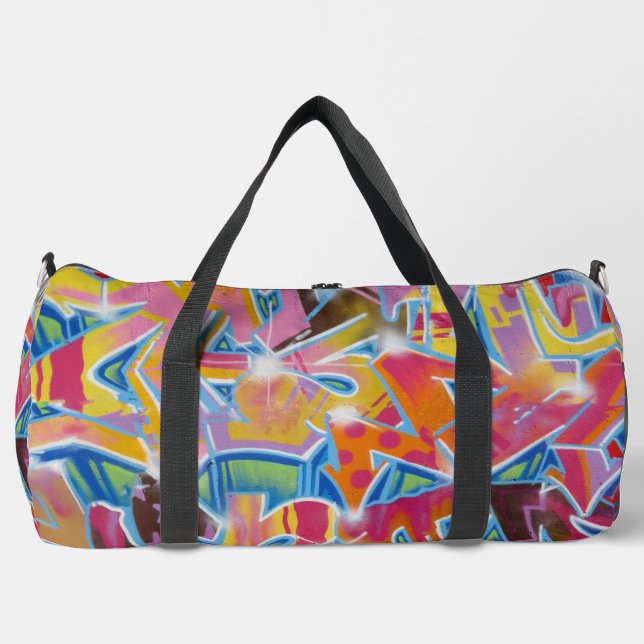 Bolso De Deporte Grande Graffiti Design Duffel Bag (Anverso)