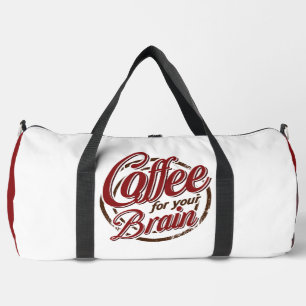 Bolso De Deporte Grande Gráfica de Café Para Tu Cerebro 