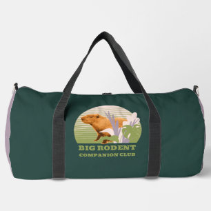Bolso De Deporte Grande Gran Club de Compañeros de Roedores Capibara