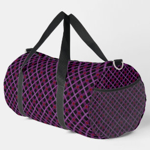 Bolso De Deporte Grande Grapa diagonal púrpura con lavanda y ciruela