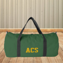 Green and Gold School Colors with Letters