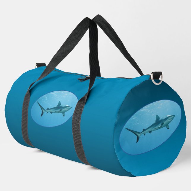 Bolso De Deporte Grande Grey Reefshark, Yap Island - Photographic design | (Esquina izquierda)