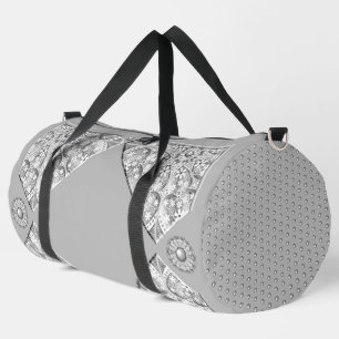 Bolso De Deporte Grande Gris de encaje cerámico