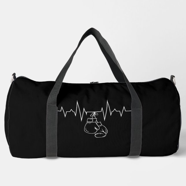 Bolso De Deporte Grande Guantes de latido de boxeo  (Anverso)