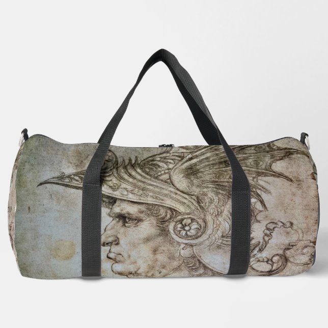 Bolso De Deporte Grande Guerrero con casco de Leonardo  (Anverso)