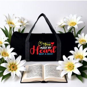 Bolso De Deporte Grande Haces que mi corazón dé un vuelco