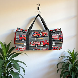 Bolso De Deporte Grande Hacha Patrón Camión de Bomberos Personalizado