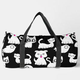 Bolso De Deporte Grande halloween perro de hurón fantasma negro