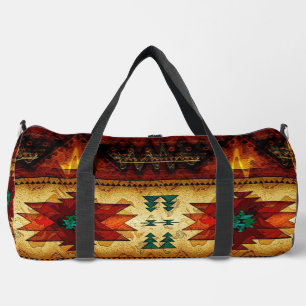 Bolso De Deporte Grande Hermoso patrón nativo americano