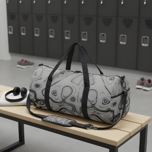 Bolso De Deporte Grande Hermoso y encantador arte de color de textura gris