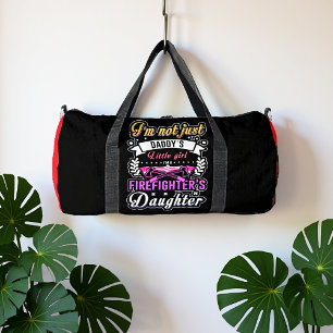 Bolso De Deporte Grande Hija del bombero orgullosa niña