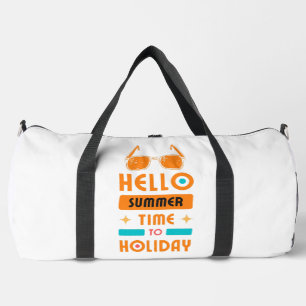 Bolso De Deporte Grande hola verano, tiempo de vacaciones