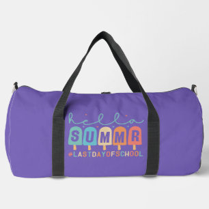 Bolso De Deporte Grande Hola Verano Último Día de Escuela