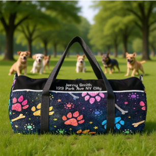 Bolso De Deporte Grande Hues de garra de hueso cósmico personalizables con