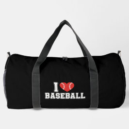 Bolso De Deporte Grande I Love Baseball