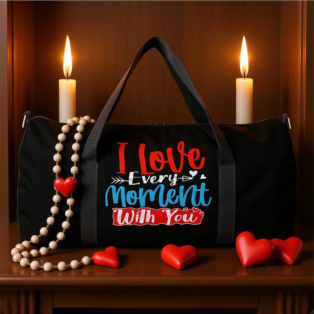 Bolso De Deporte Grande I Love Every Moment You (Subido por el creador)