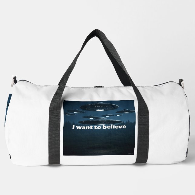 Bolso De Deporte Grande I want to believe (Anverso)