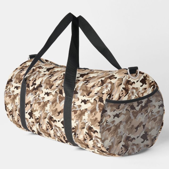Bolso De Deporte Grande Impresión de camo del desierto (Esquina derecha)