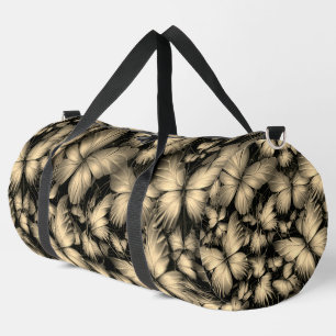 Bolso De Deporte Grande Impresión de mariposas doradas