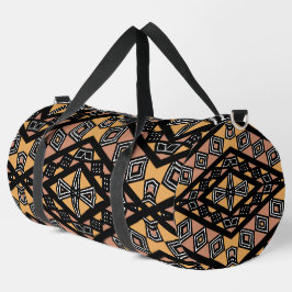 Bolso De Deporte Grande Impresión geométrica única de Bogolan