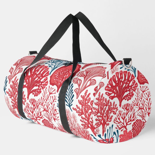 Bolso De Deporte Grande Impresión hawaiana moderna (Esquina izquierda)