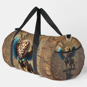 Bolso De Deporte Grande Impresionante león de vapor