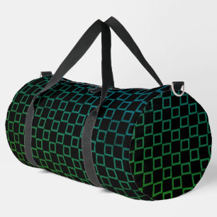 Bolso De Deporte Grande Imprimir Cortar Sew Bag Negro Diseño Verde