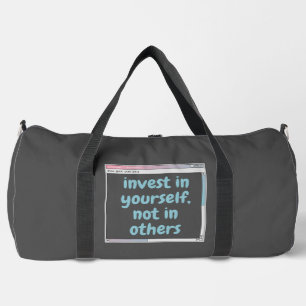Bolso De Deporte Grande invertir en ti mismo, no en otros