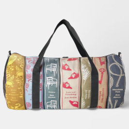 Bolso De Deporte Grande Jane Austen Books + Quote (gray)