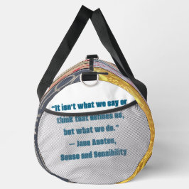 Bolso De Deporte Grande Jane Austen quote