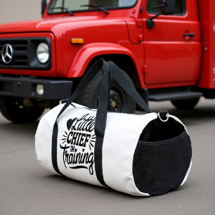 Bolso De Deporte Grande Jefe Pequeño en Entrenamiento Blanco
