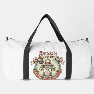 Bolso De Deporte Grande Jesús Reloj de Arena Paciencia Jesús Reloj de Aren
