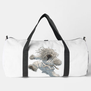 Bolso De Deporte Grande Karate Komondor � Perro Luchador Esponjoso