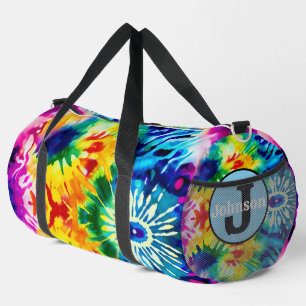 Bolso De Deporte Grande Kit Deportivo Vibrante Tie Dye Personalizado Monog