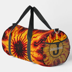 Bolso De Deporte Grande Kit Personalizado de Monograma con Estallido de Ti