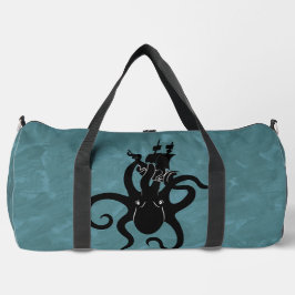 Bolso De Deporte Grande Kraken negro y azul de Guay desde lo profundo