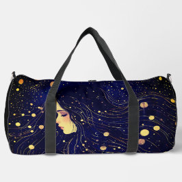 Bolso De Deporte Grande La diosa celestial Moon Stars Sky