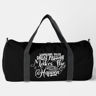 Bolso De Deporte Grande La Gran Pasión Hace que lo Imposible Sucedan
