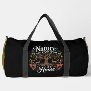 Bolso De Deporte Grande La naturaleza no es un lugar, es el hogar
