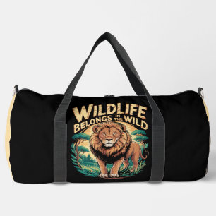 Bolso De Deporte Grande La Vida Silvestre Pertenece Al Medio Silvestre